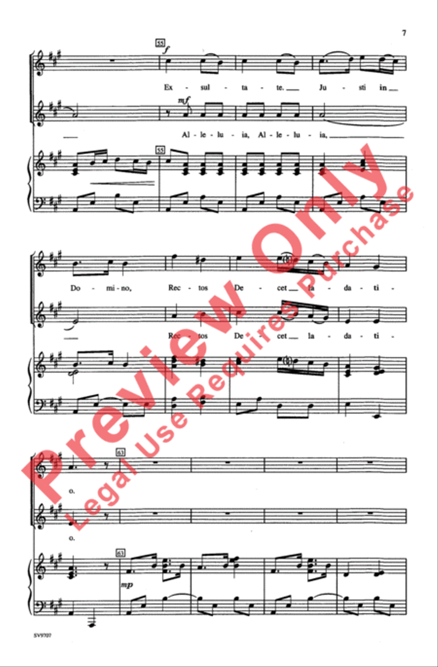 Exsultate Justi 2-Part scores gallery preview page 7