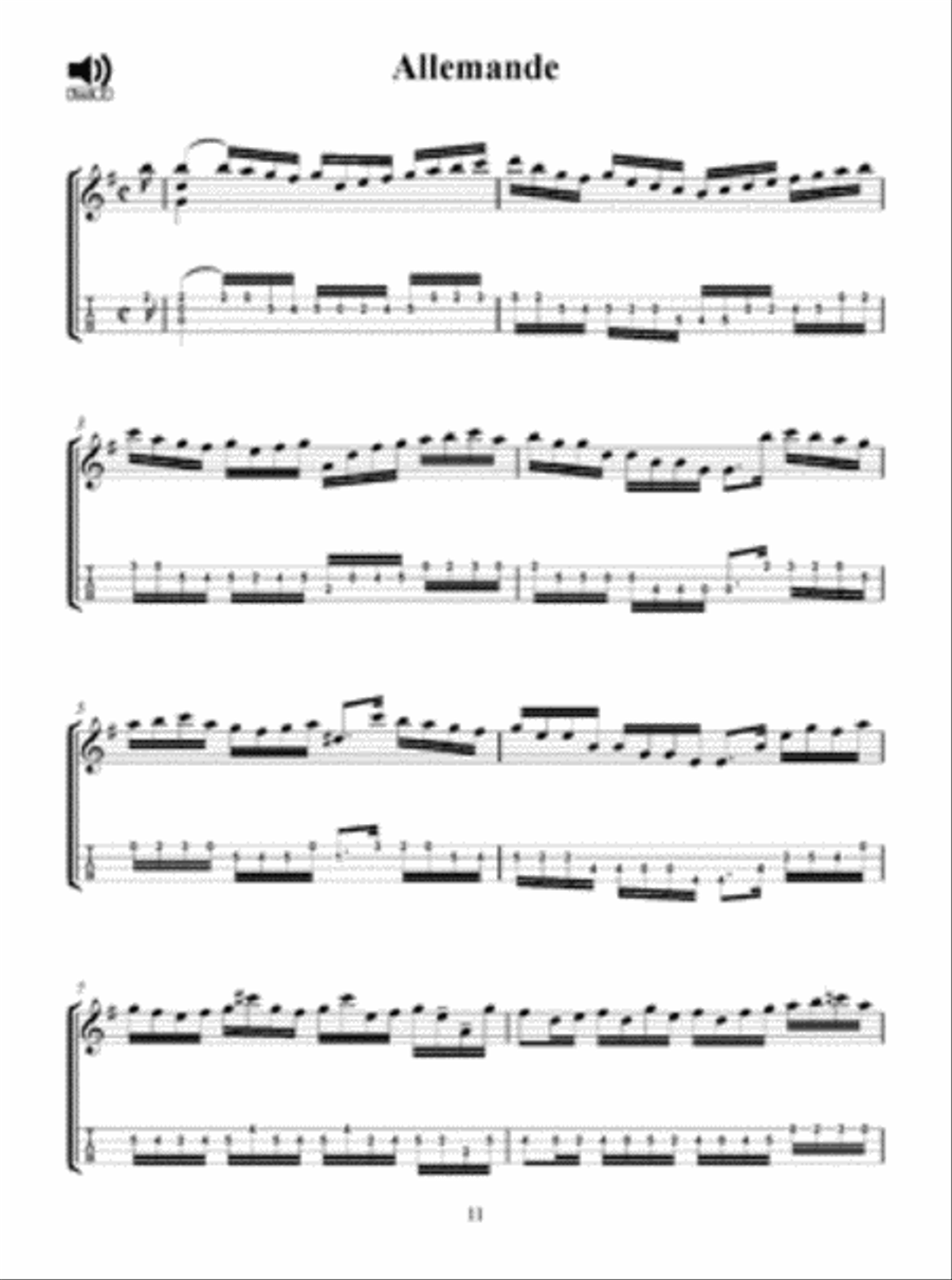 Bach's Cello Suites I-III Arranged for Tenor Banjo Cello scores gallery preview page 3