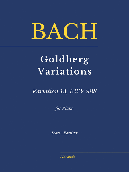 J.S. Bach Goldberg Variations, BWV 988 Var.13 (as played by Víkingur Ólafsson) image number null