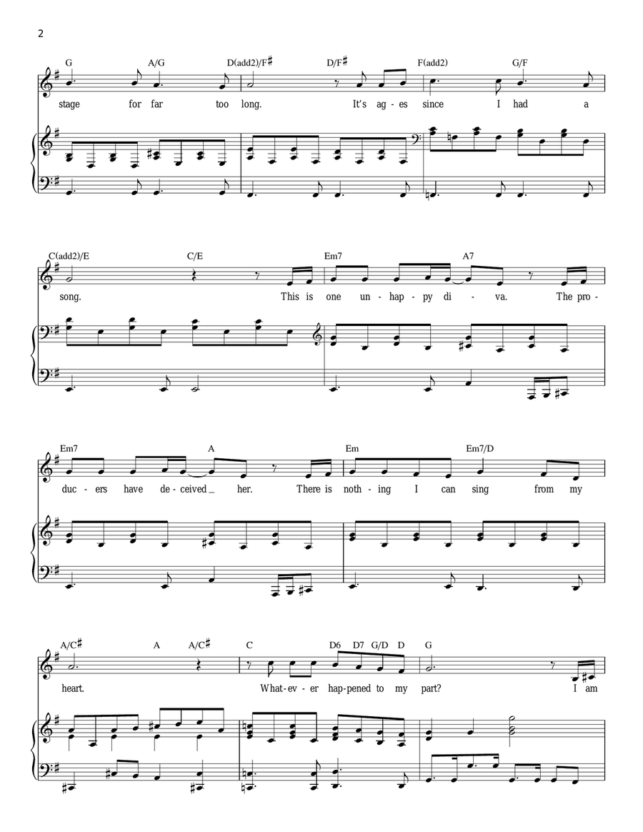 Whatever Happened To My Part? (from Monty Python's Spamalot) Piano, Vocal scores gallery preview page 2