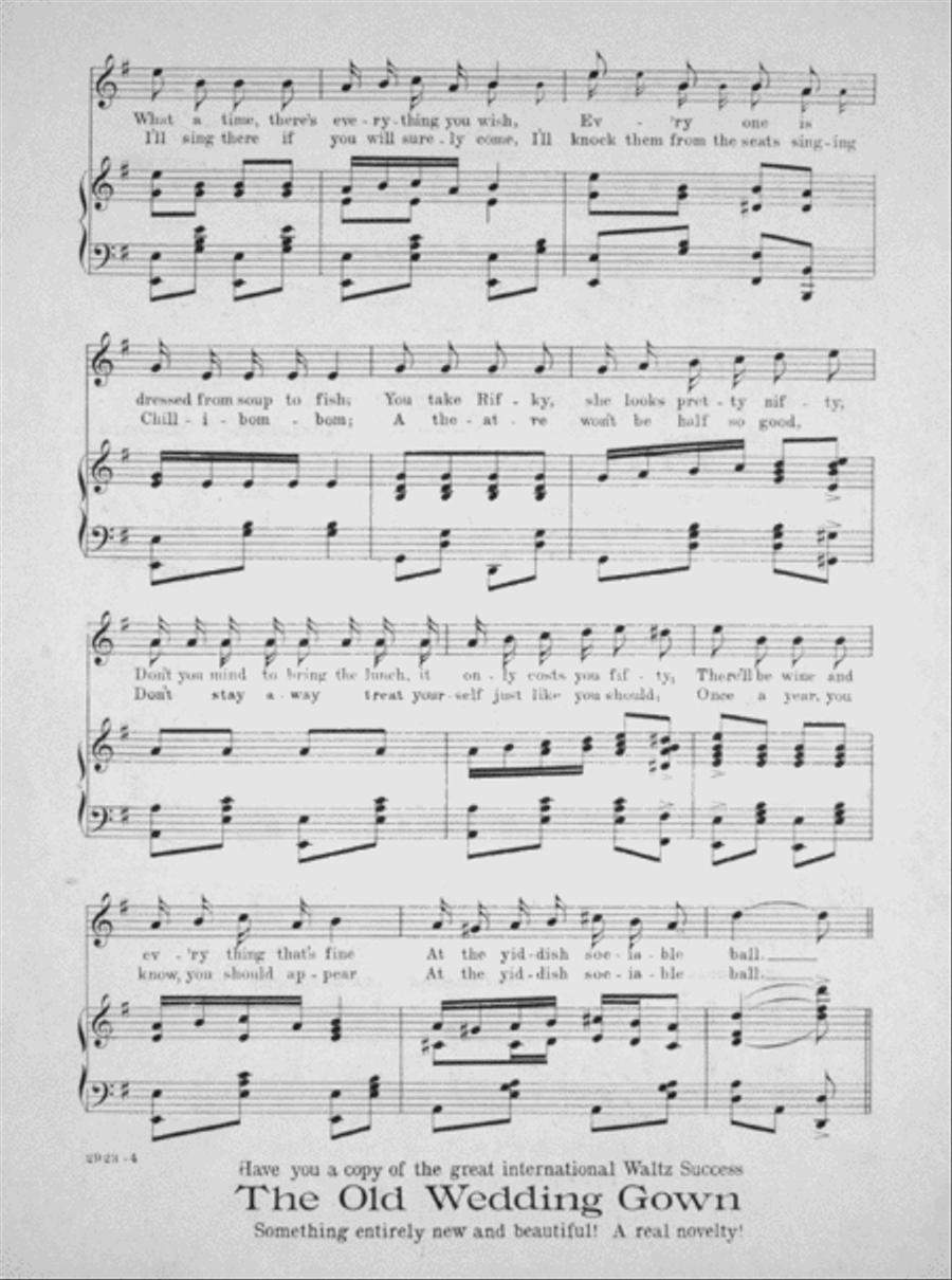 At the Yiddisher Ball Voice scores gallery preview page 3