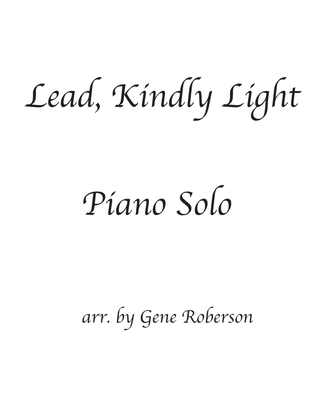 Book cover for Lead, Kindly Light Piano Solo