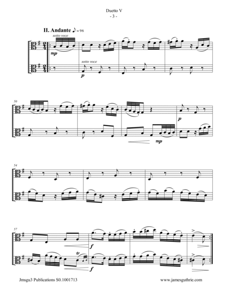 Stamitz: Duet Op. 27 No. 5 for Viola Duo image number null