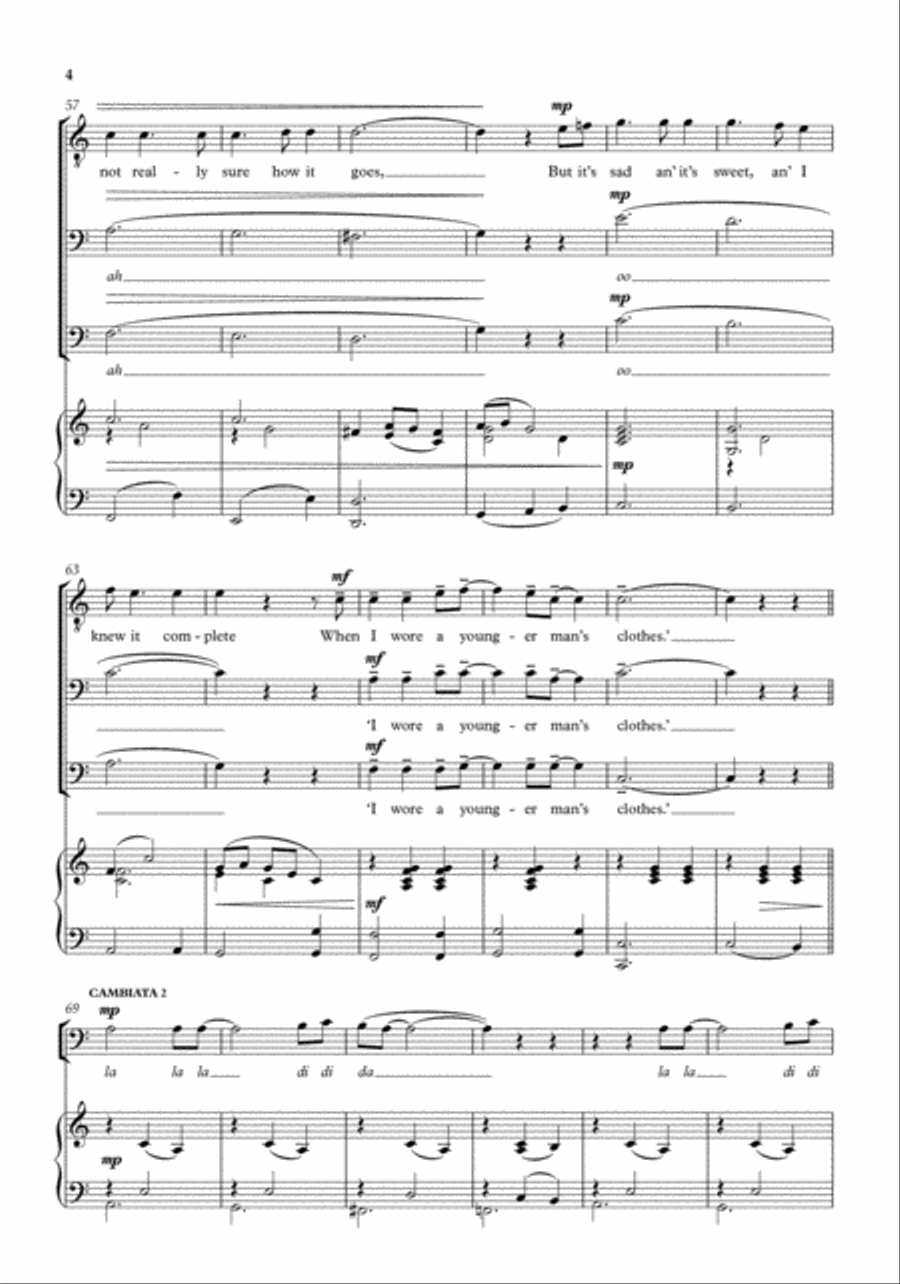 Piano Man Choir scores gallery preview page 4