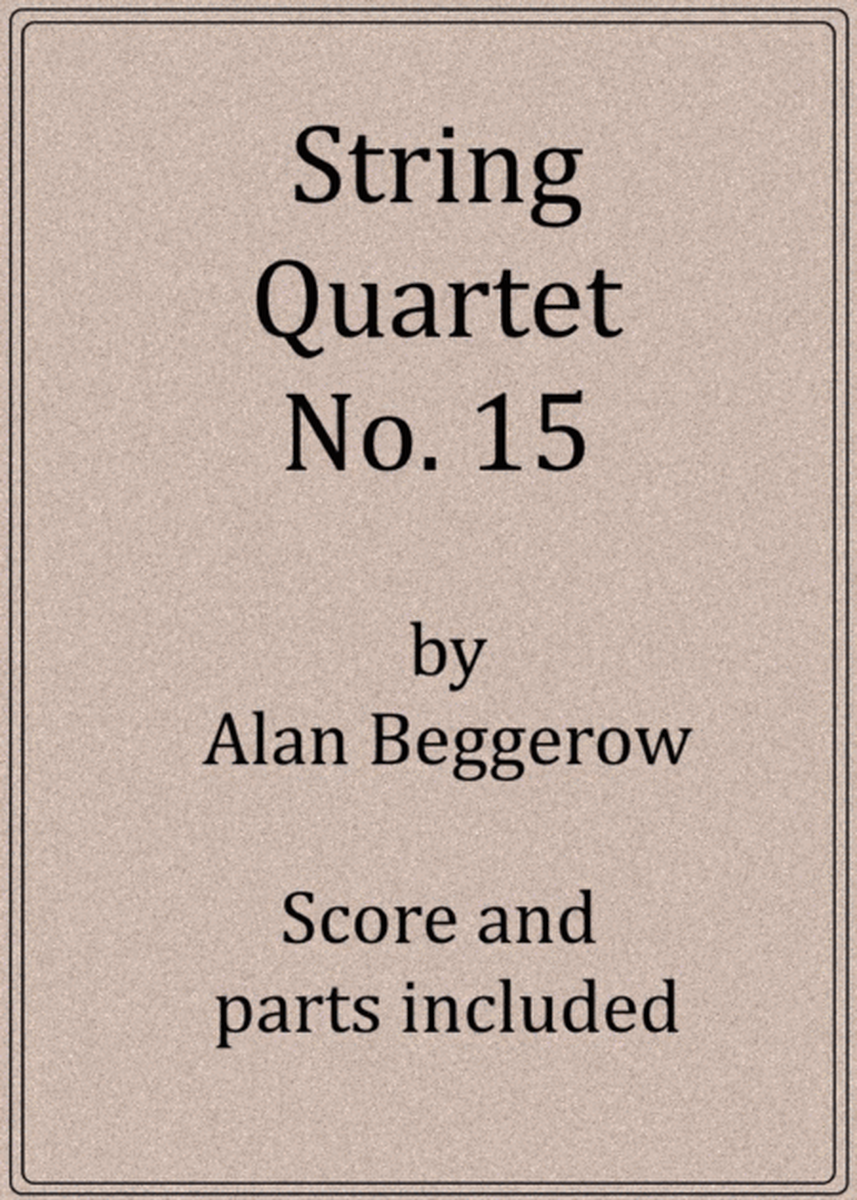 String Quartet No. 15 image number null