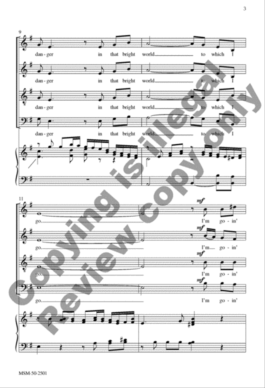 Poor Wayfarin' Stranger 4-Part scores gallery preview page 12
