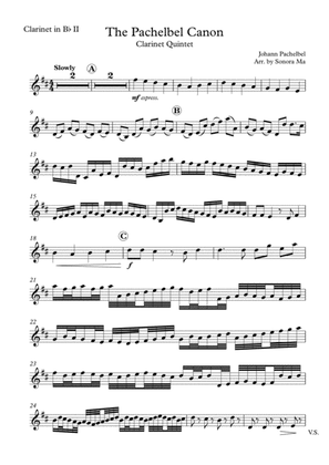 The Pachelbel Canon - Clarinet Quintet