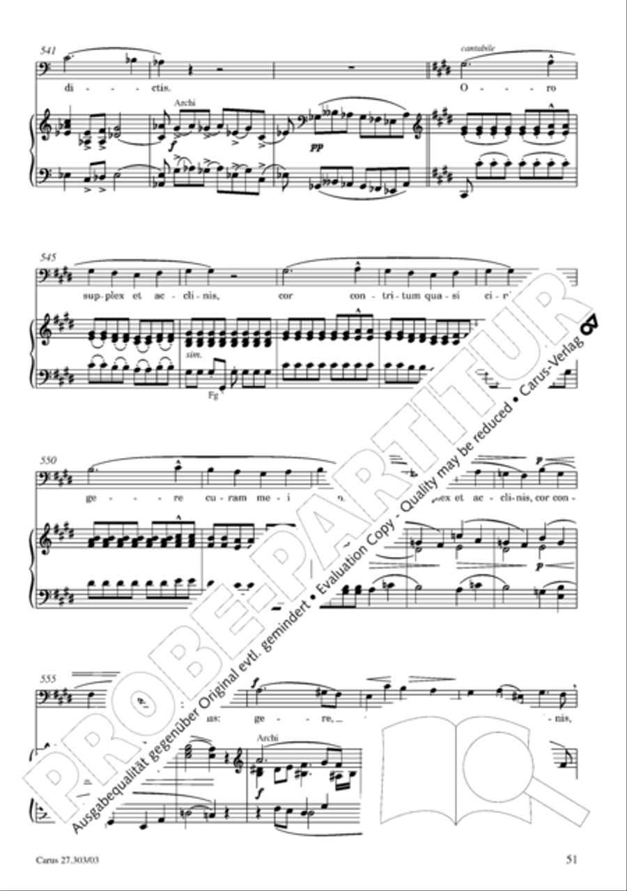 Messa da Requiem 4-Part scores gallery preview page 52
