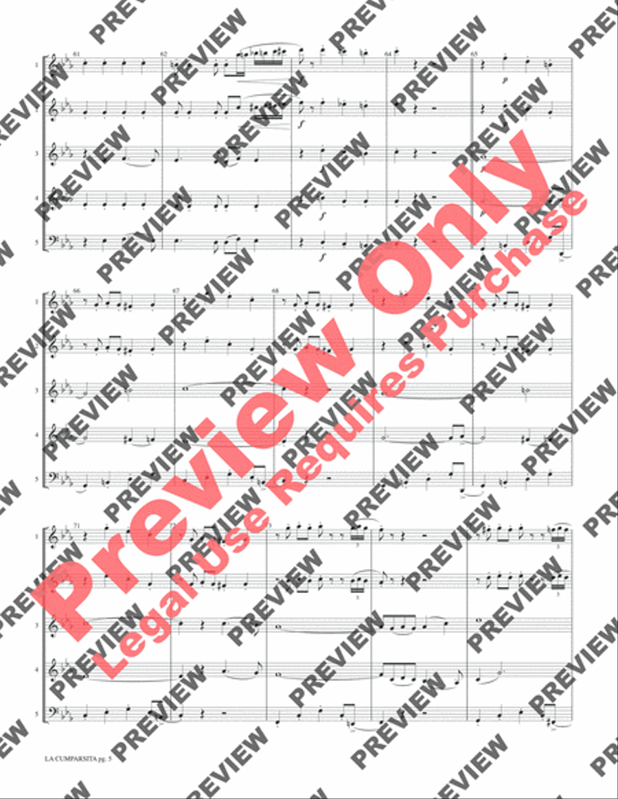 La Cumparsita La Cumparsita Woodwind Ensemble scores gallery preview page 7