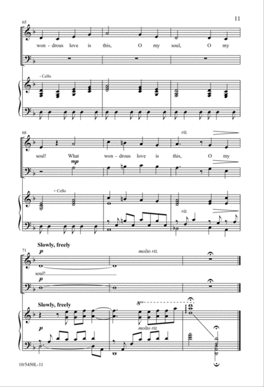 On the Mount Called Calvary 4-Part scores gallery preview page 11