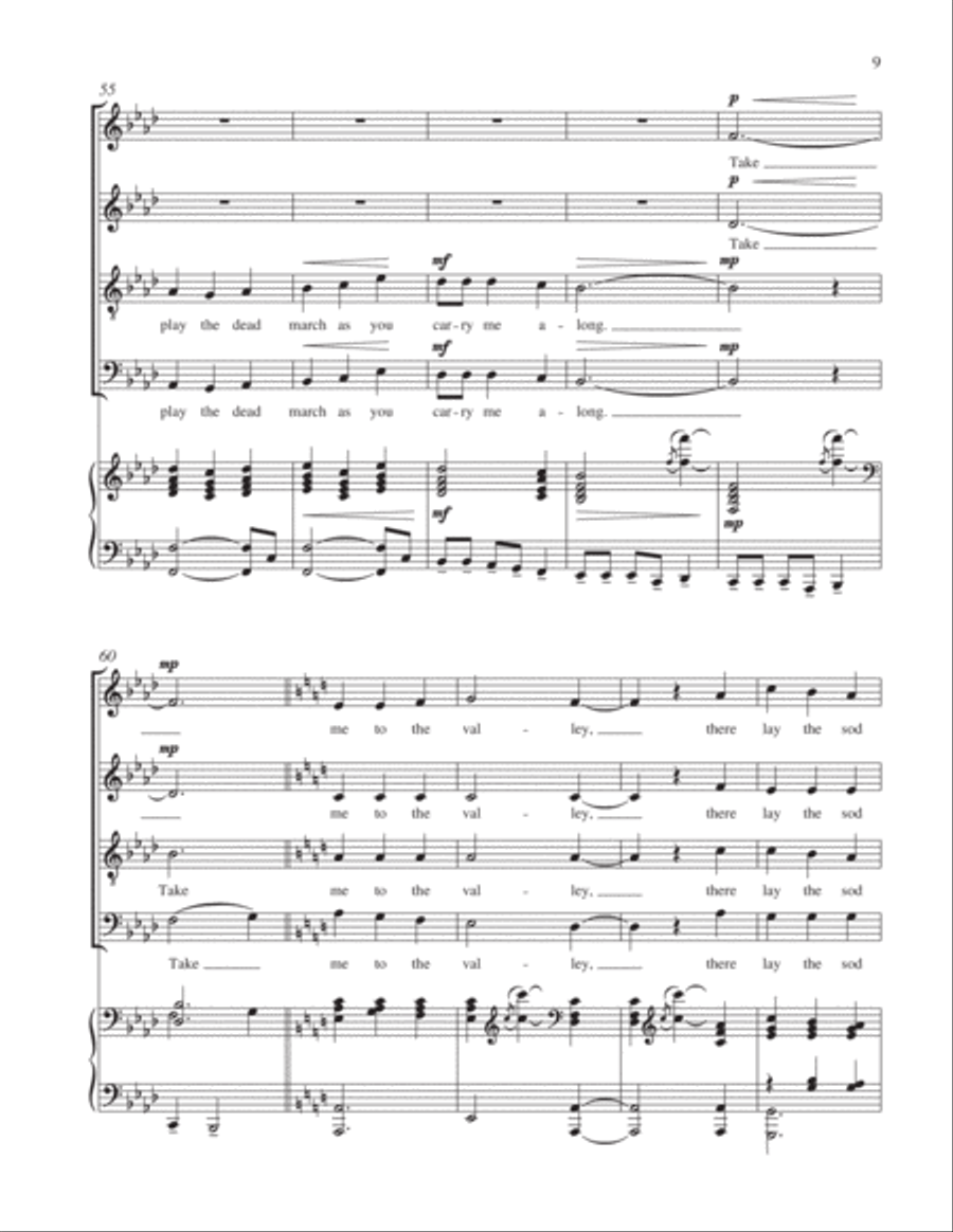 Streets of Laredo 4-Part scores gallery preview page 21