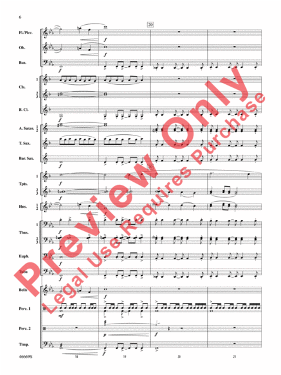 Oracles of the Sirocco Concert Band scores gallery preview page 7