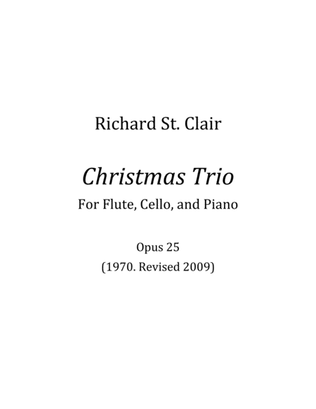 Christmas Trio (1970) for Flute, Cello and Piano [Score and Parts]