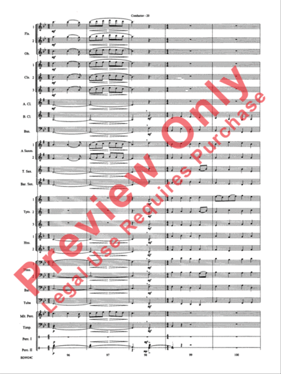 A Vaughan Williams Christmas Concert Band scores gallery preview page 22