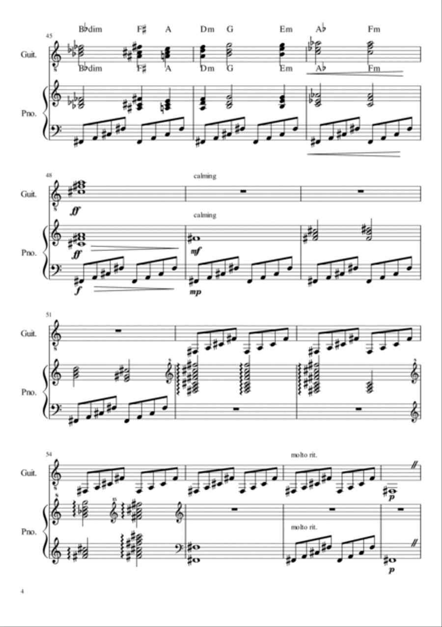 The Color of Fire is Guitar Solo scores gallery preview page 4