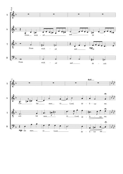 Judge and defend my cause, O Lord - Psalm 43 for Choir SATB a cappella image number null