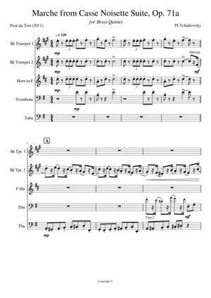 Marche from Nutcracker Suite, Op.71a - PI Tchaikovsky