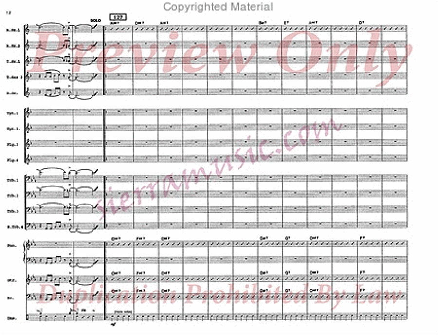 Work Song Jazz Ensemble scores gallery preview page 13