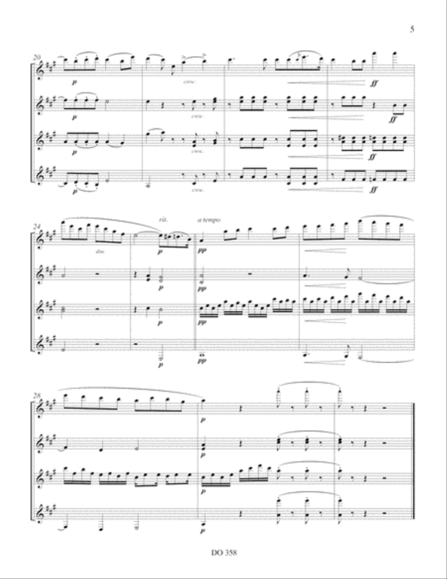 Romances sans paroles Guitar Ensemble scores gallery preview page 5