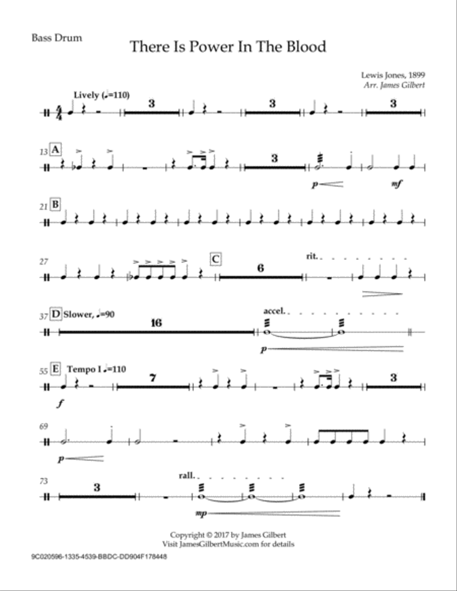 There Is Power In The Blood Concert Band scores gallery preview page 2