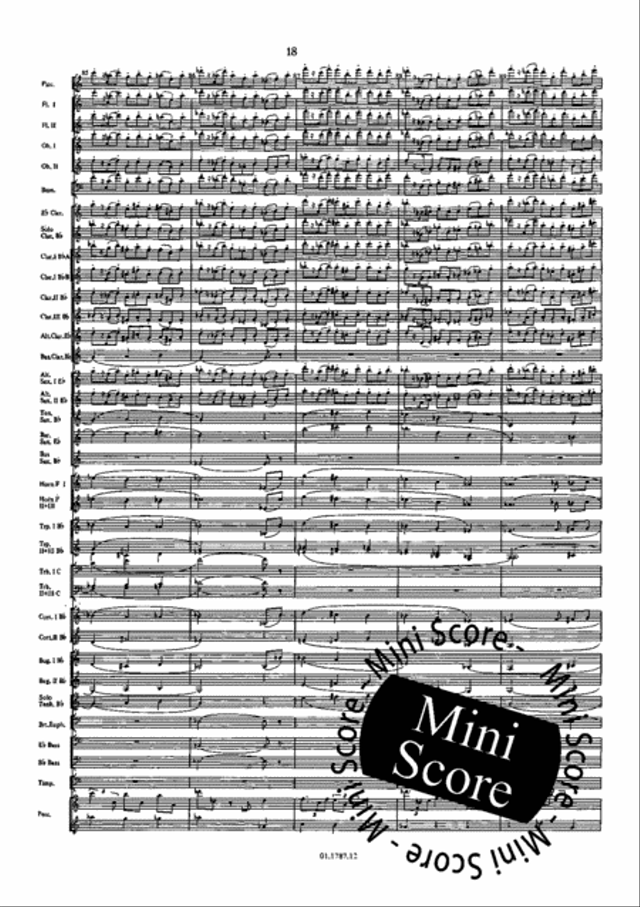 Symphonie de l'Eau Concert Band scores gallery preview page 22