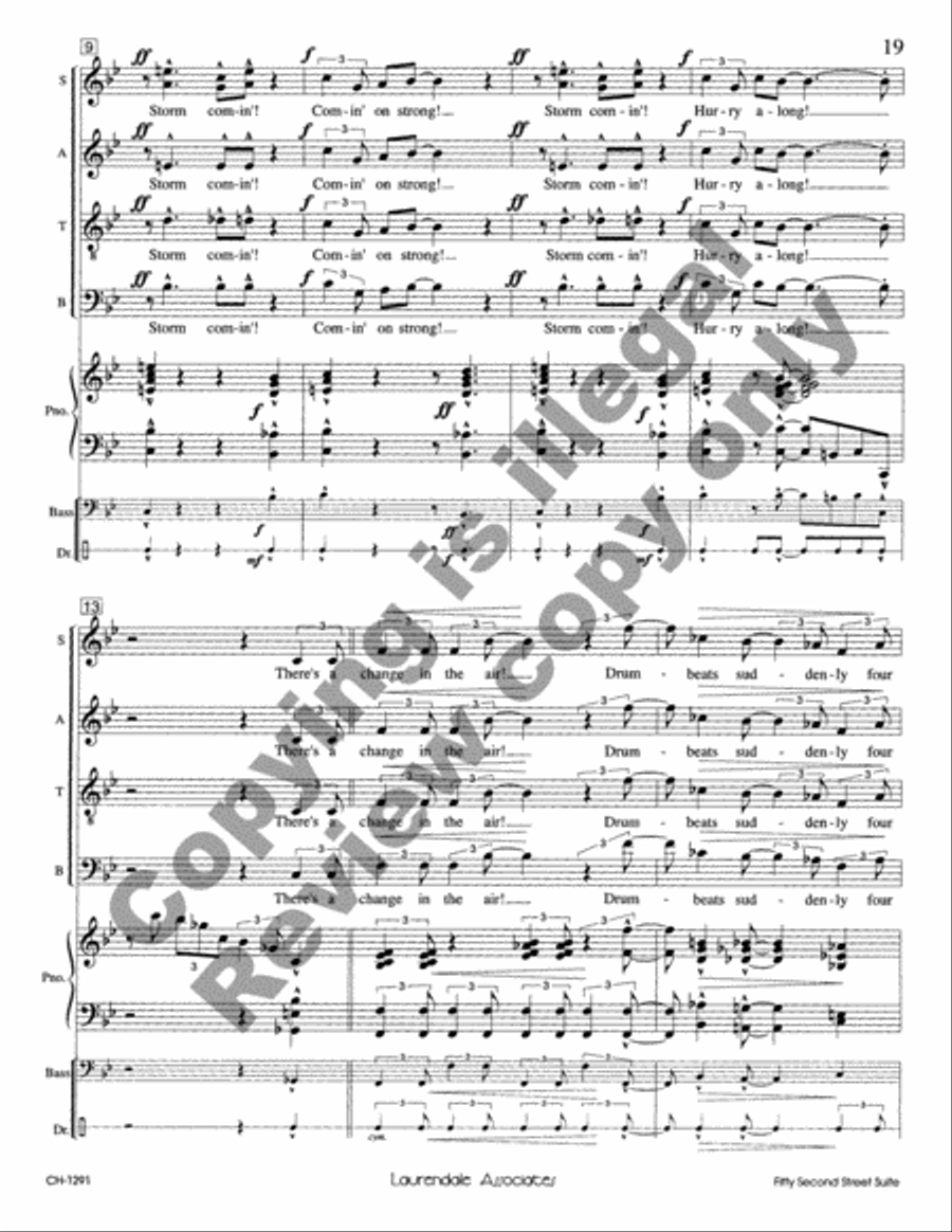 Fifty-Second Street Suite (Choral Score)