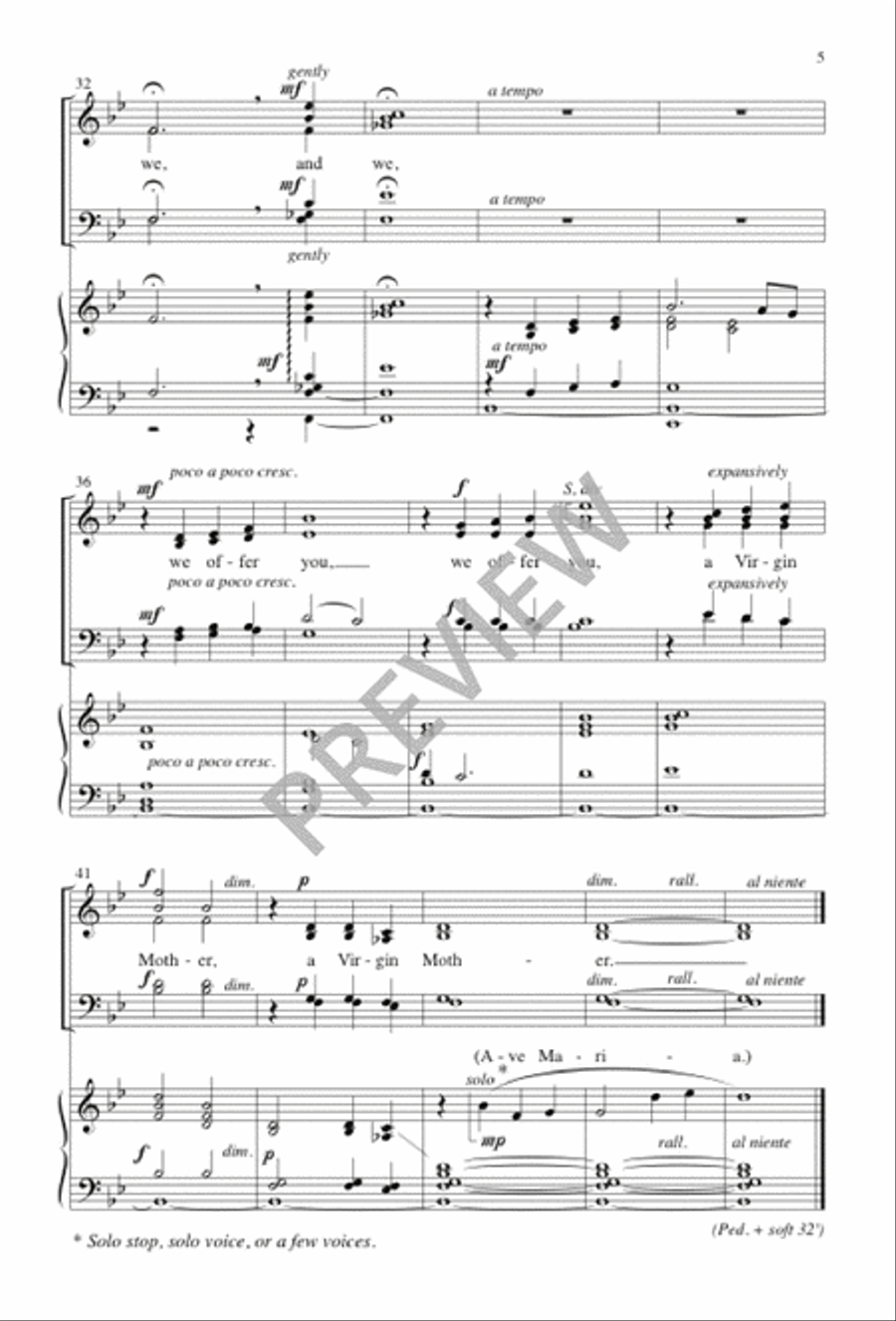 What Shall We Bring? 4-Part scores gallery preview page 6