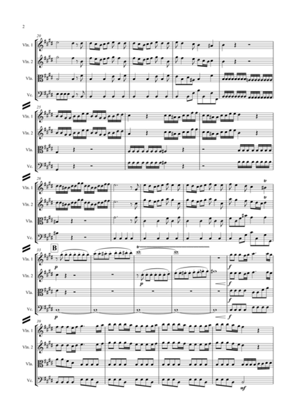 Vivaldi: The Four Seasons (Le quattro stagioni): A 4 Mvt. suite (easier/abridged) - string quartet image number null