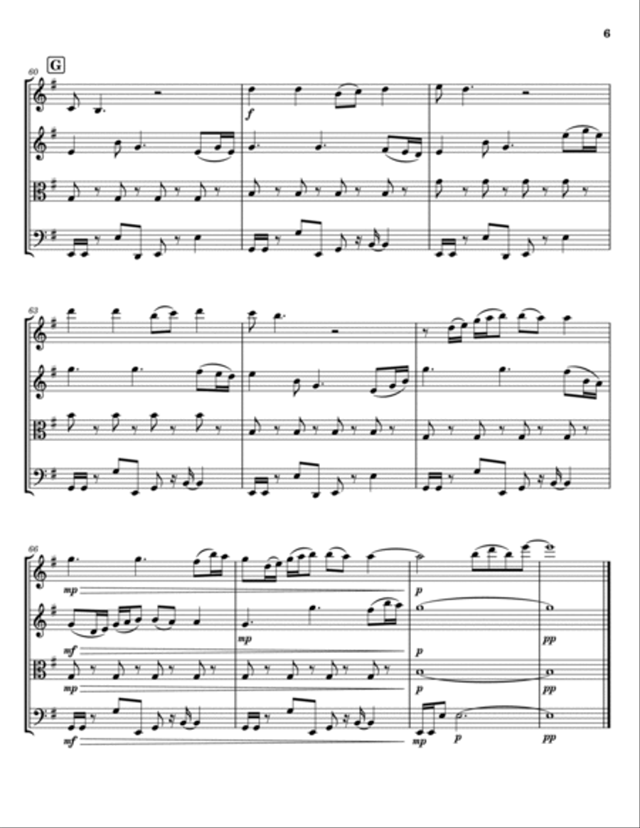 Fantasy Fantasy String Quartet scores gallery preview page 6