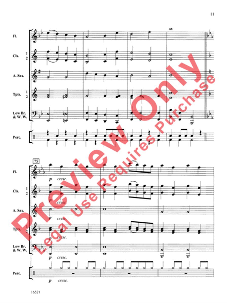Fantasy on an Irish Clogging Tune Concert Band scores gallery preview page 12