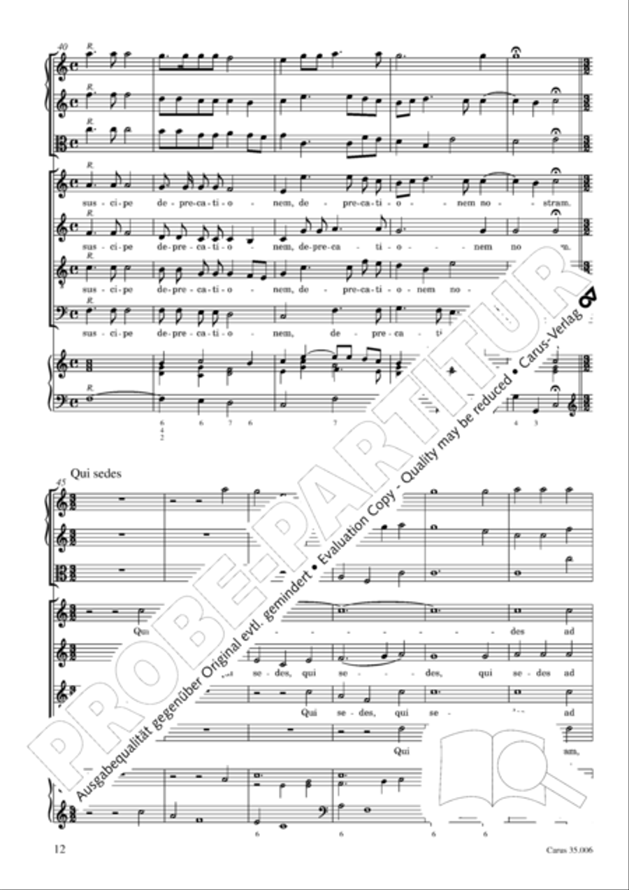 Mass in A minor 4-Part scores gallery preview page 13