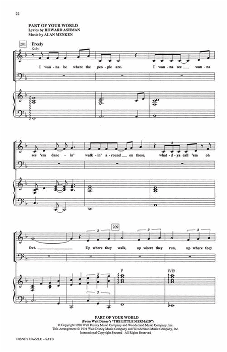 Disney Dazzle! (Medley) 4-Part scores gallery preview page 6