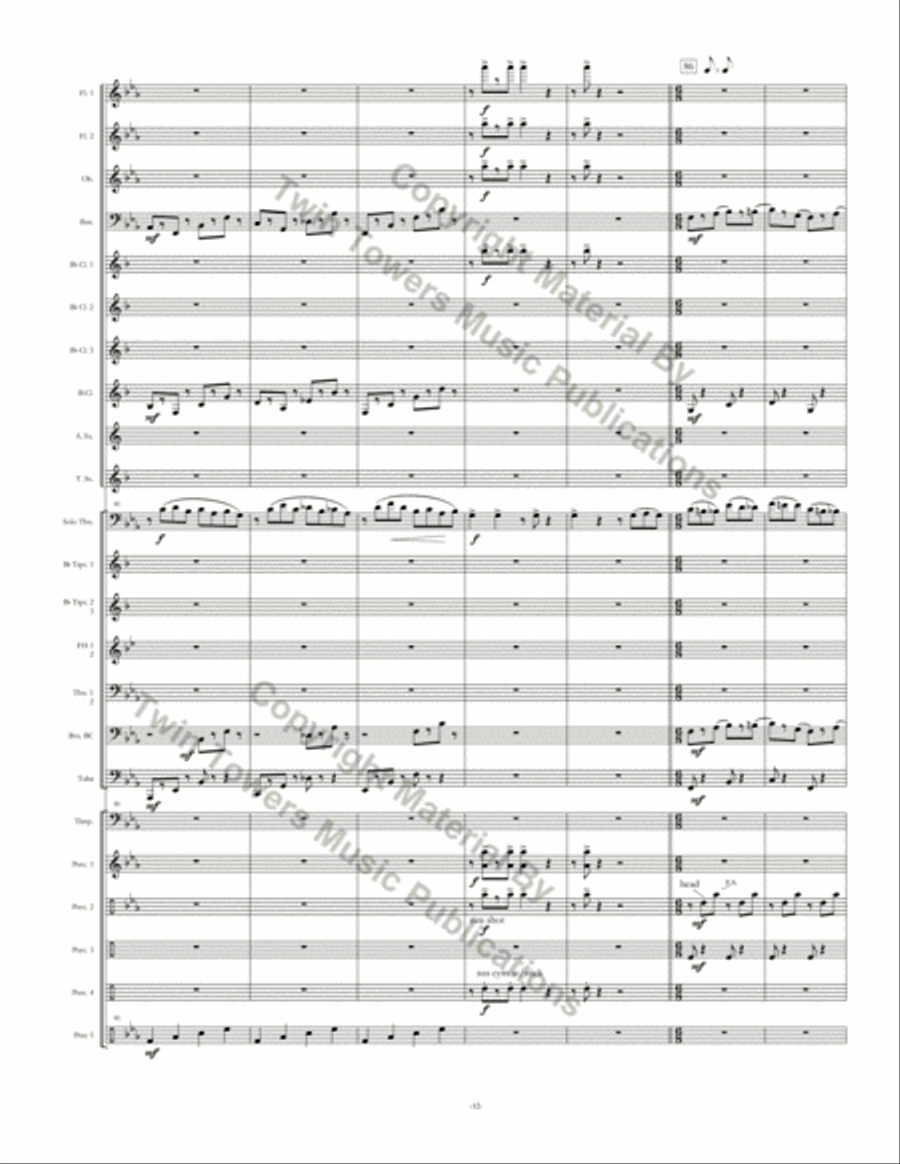 Seminar Concert Band scores gallery preview page 14