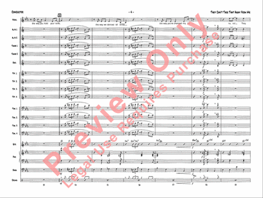 They Can't Take That Away from Me Jazz Ensemble scores gallery preview page 7
