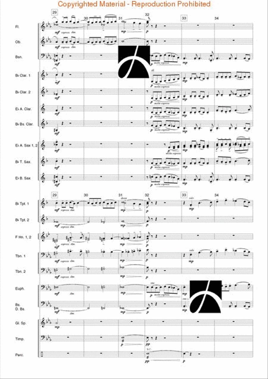 Moment Musical Moment Musical Concert Band scores gallery preview page 7