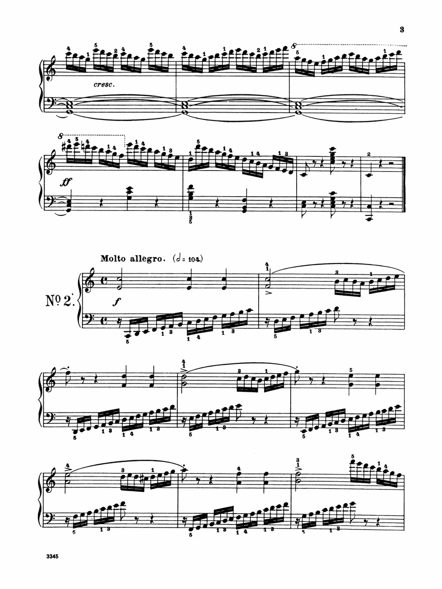 Czerny: School of Velocity, Op. 299 No. 2