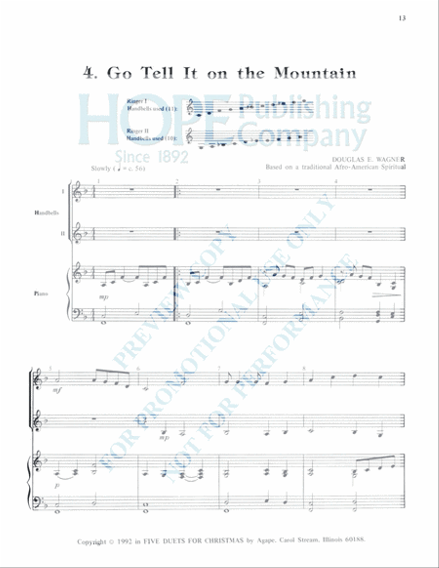 Five Duets for Christmas Percussion scores gallery preview page 15