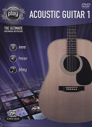 Book cover for Alfred's PLAY Acoustic Guitar 1