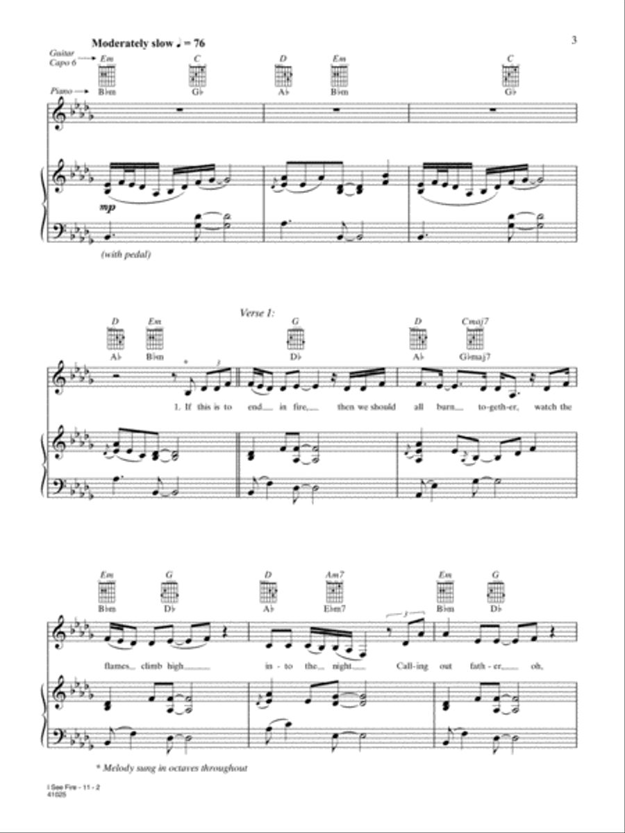 I See Fire (from The Hobbit -- The Desolation of Smaug) Small Ensemble scores gallery preview page 3
