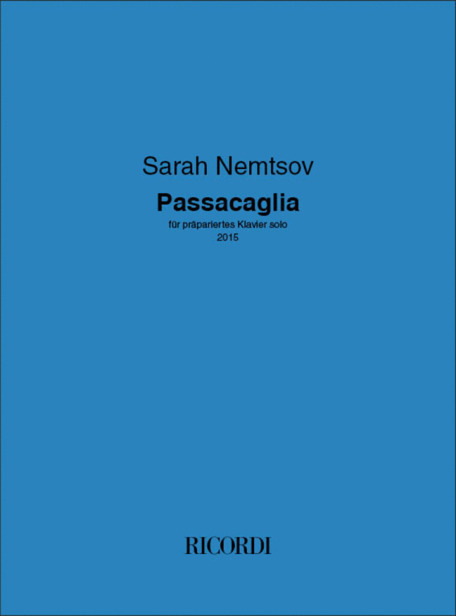 Passacaglia Passacaglia Piano Solo scores gallery preview page 1