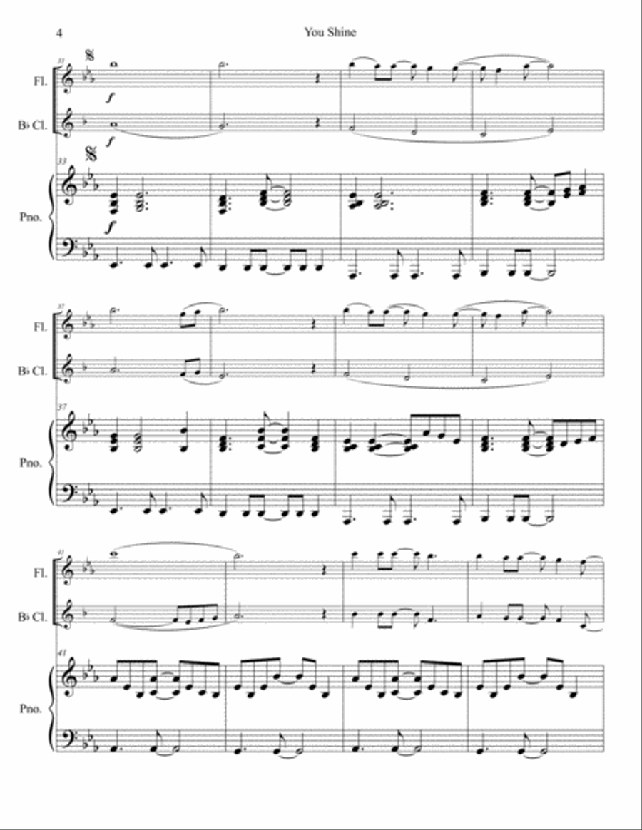 You Shine Small Ensemble scores gallery preview page 5