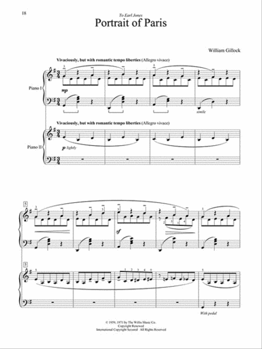 Accent on Two Pianos Accent on Two Pianos 2 Pianos, 4-Hands scores gallery preview page 6
