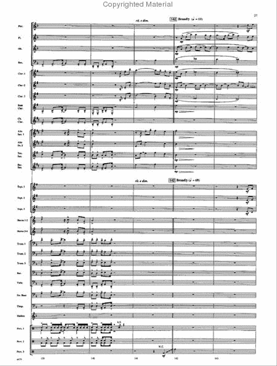 American Folk Fantasia Concert Band scores gallery preview page 28