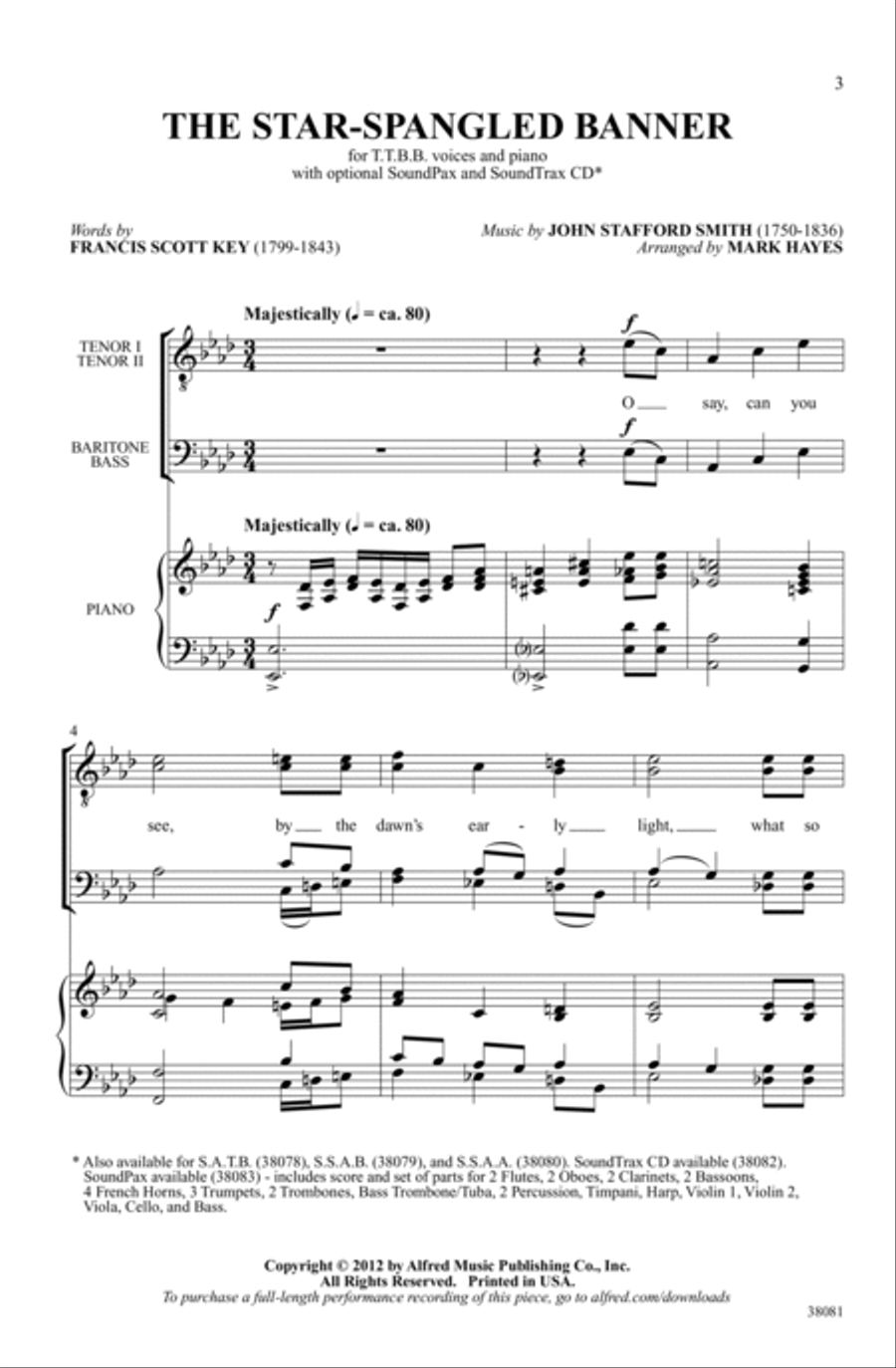 The Star-Spangled Banner TTBB scores gallery preview page 2