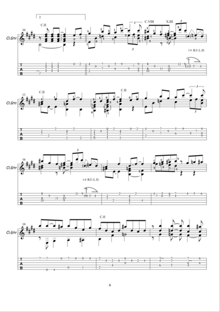 MONASTIC BLUES MONASTIC BLUES Electric Guitar scores gallery preview page 2