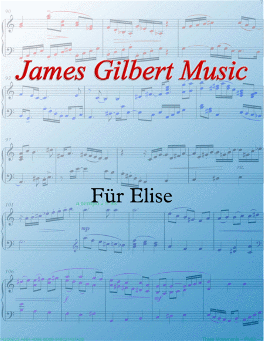 Fur Elise Small Ensemble scores gallery preview page 1