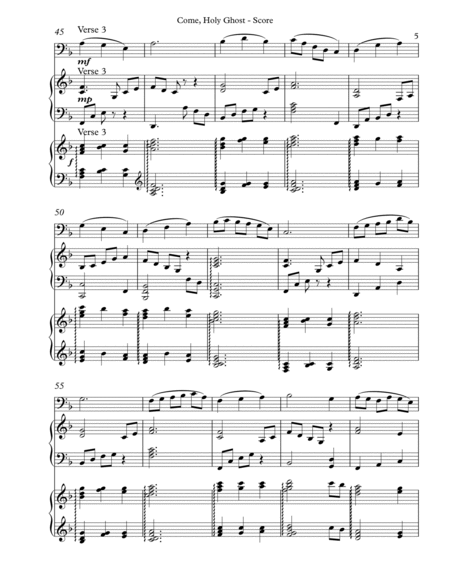 Come, Holy Ghost, Trio for Cello, Harp, Piano image number null