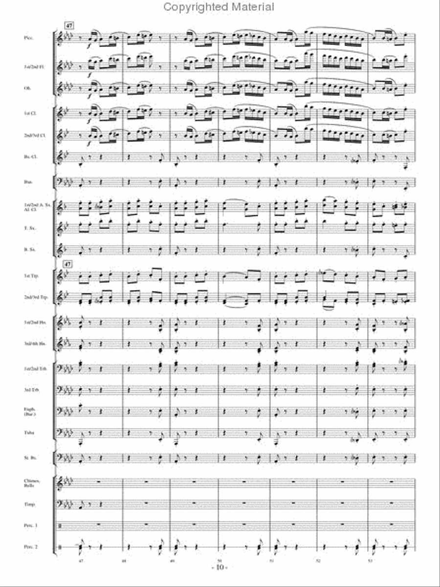 Broad Stripes and Bright Stars Concert Band scores gallery preview page 9
