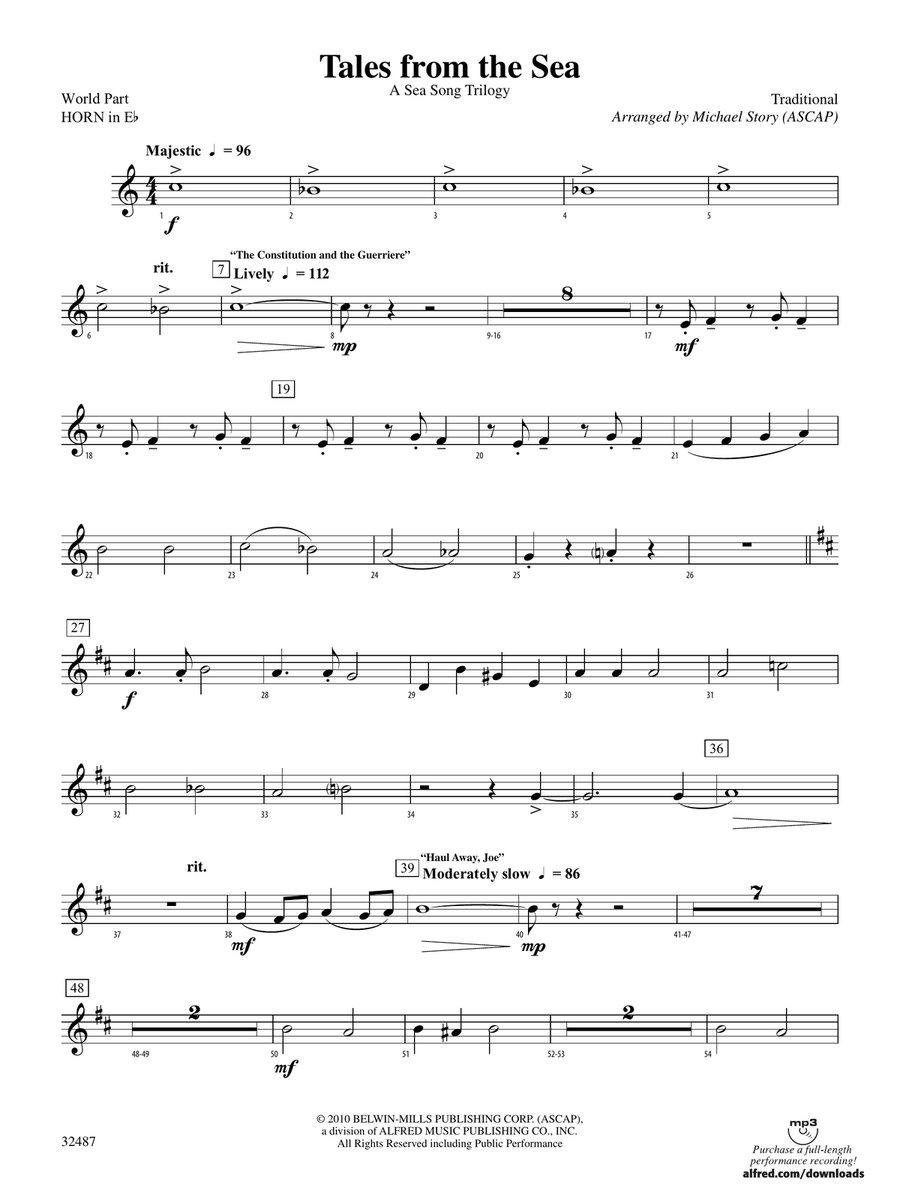 Tales from the Sea: (World Part) 1st Horn in E-flat