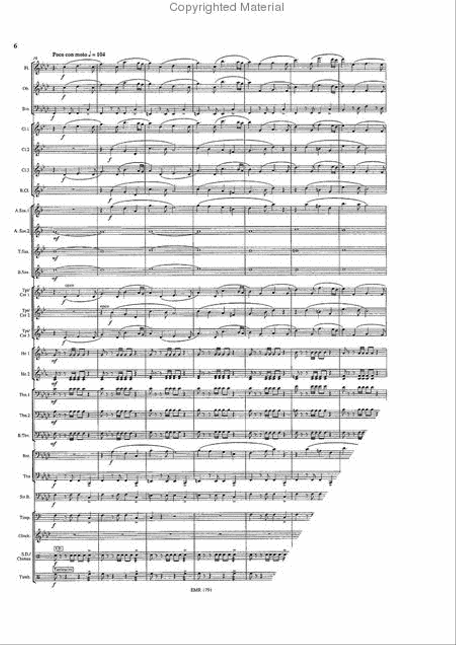 The Windmills Of Your Mind Concert Band scores gallery preview page 6